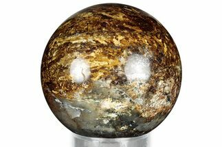 Golden Amphibolite Sphere - Western Australia #327421
