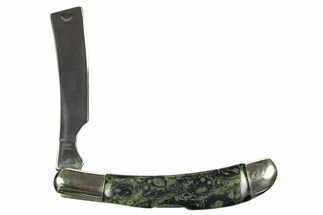 Folding Straight Razor With Kambaba Jasper Inlays #327590