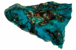 Polished Banded Chrysocolla and Malachite - Bagdad Mine, Arizona #327663