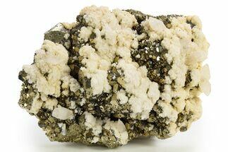 Scalenohedral Calcite Crystals on Pyrite and Sphalerite - Peru #329330