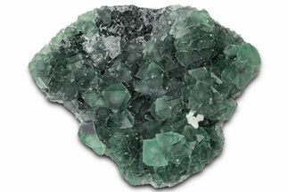 Octahedral Green/Purple Fluorite Crystal Cluster - China #329334