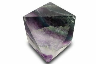 Polished Colorful Fluorite Octahedron - China #328784