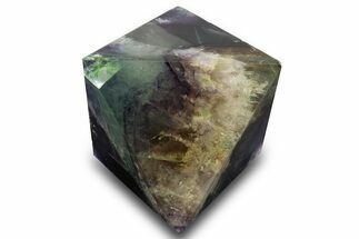 Polished Colorful Fluorite Octahedron - China #328794
