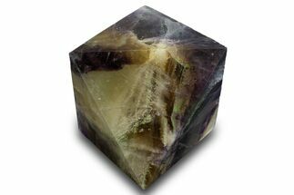 Polished Colorful Fluorite Octahedron - China #328800