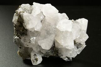 Columnar Calcite w/ Sparkling Sphalerite & Pyrite - Fluorescent! #330124