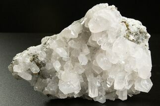 Columnar Calcite Crystals on Pyrite - Fluorescent! #330129