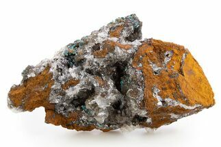 Selenite Encrusted Rosasite Aggregations - Mexico #330588