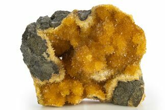 Intense Orange Calcite Crystal Cluster - Poland #331941
