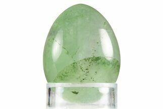Polished Green Fluorite Egg - Fluorescent! #331761