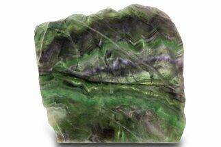 Colorful, Polished Fluorite Slab - China #333257