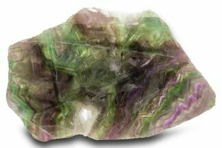 Colorful, Polished Fluorite Slab - China #333258