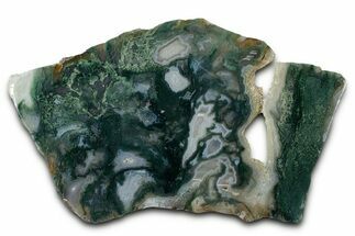 Polished Bear Creek Moss Agate Slab - Oregon #334987
