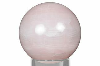 Polished Pink Manganoan (Mangano) Calcite Sphere - Fluorescent! #335017