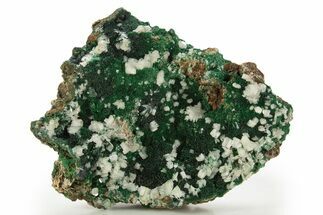 Sparkling Cerussite Crystals on Fibrous Malachite - Congo #335211