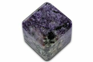 Polished Purple Charoite Cube - Siberia #335596