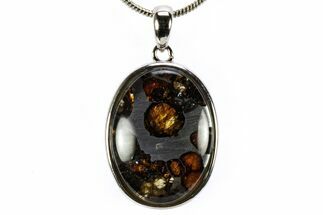 Seymchan Pallasite Meteorite Pendant - Russia #335521