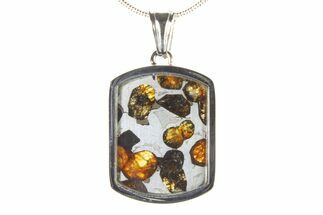 Sericho Pallasite Dog Tag Meteorite Pendant - Kenya #336099