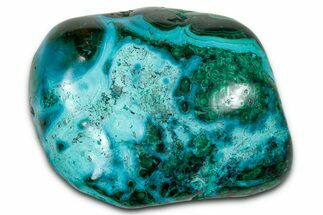 Vibrant Polished Malachite with Chrysocolla - DR Congo #336816