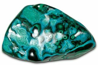 Vibrant Polished Malachite with Chrysocolla - DR Congo #336835