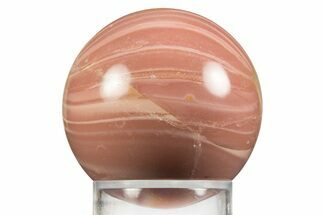 Polished Pink Opal Sphere - Western Australia #336535