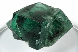 Fluorescent Green Fluorite Twins - Diana Maria Mine, England #337502