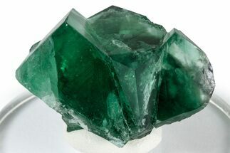 Fluorescent Green Fluorite Twins - Diana Maria Mine, England #337508