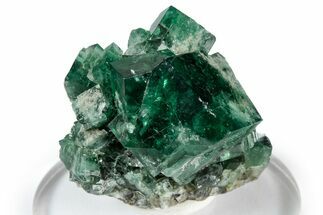 Fluorescent Green Fluorite Twins - Diana Maria Mine, England #337520