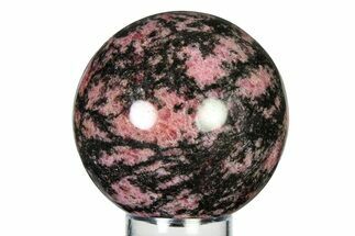 Polished Rhodonite Sphere - Madagascar #337252