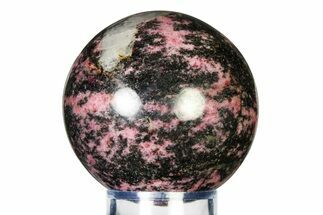 Polished Rhodonite Sphere - Madagascar #337262