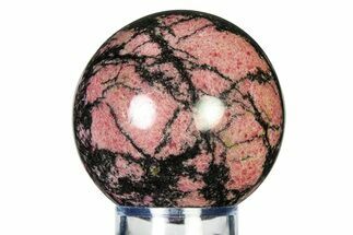 Polished Rhodonite Sphere - Madagascar #337264