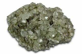 Quartz Crystals on Pistachio-Green Epidote - Turkey #337473