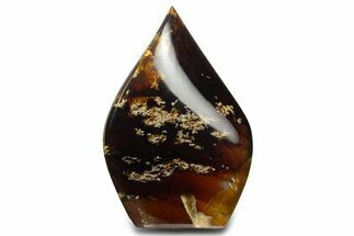 Polished Indonesian Blue Amber Flame #338021