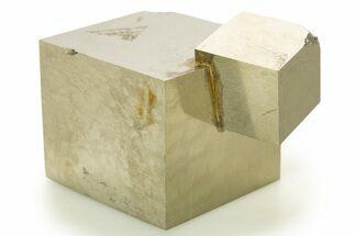 Shiny, Natural Pyrite Cube Cluster - Navajun, Spain #337897