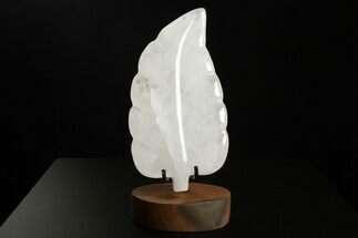 Polished Quartz Leaf with Stand - Madagascar #338390