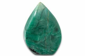 Polished Jade (Nephrite) Flame - Afghanistan #337987
