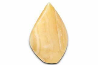 Polished Mango Calcite Flame - Afghanistan #337992