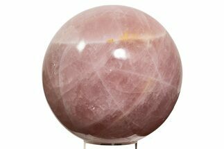 Large, Polished Rose Quartz Sphere - Madagascar #339398