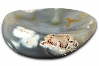 Polished Orca Agate Dish - Madagascar #339433