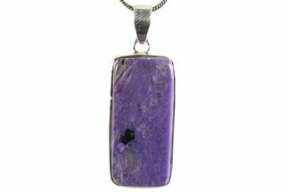 Siberian Charoite Pendant (Necklace) - Sterling Silver #339684