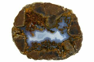 Colorful Polished Thunderegg Half - Nevada #337813