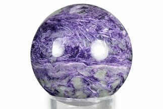 Polished Purple Charoite Sphere - Siberia #337975