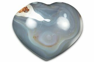 Wide Orca Agate Heart - Madagascar #341689