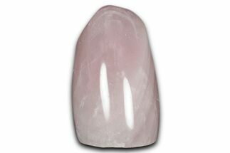 Free-Standing, Polished Rose Quartz - Single Side Polished #341746