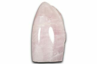 Free-Standing, Polished Rose Quartz - Single Side Polished #341810
