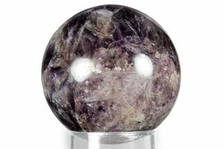Polished Amethyst Sphere With Hematite Inclusions #342117