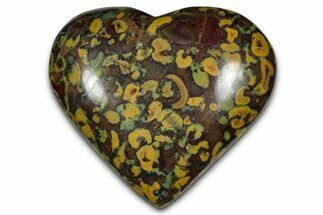 Polished Fruit Jasper Heart- India #343154