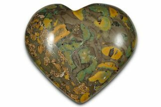 Polished Fruit Jasper Heart- India #343165