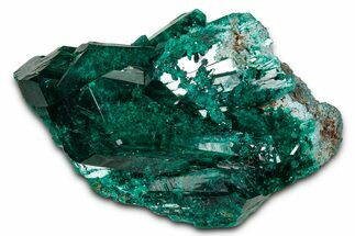 :Large, Emerald-Green Dioptase Crystals - Congo #343348