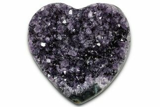 Dark Purple Amethyst Heart - Uruguay #343711