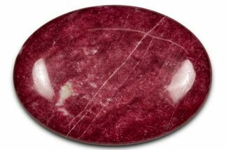 Vibrant Polished Thulite Stone - Trondheim, Norway #343921